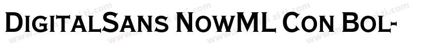 DigitalSans NowML Con Bol字体转换